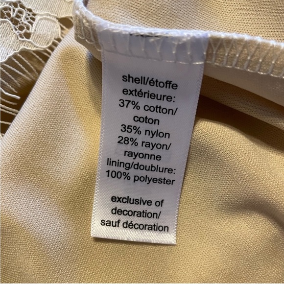 NWT Cream Sweetheart Neck Lace Skater Dress Size M - Picture 2 of 3